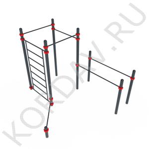 Шведская стенка, турники, брусья (89 труба) СТ 1.332 (0)